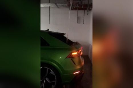 Leaked! Audi RSQ8 cops a dirty deluge